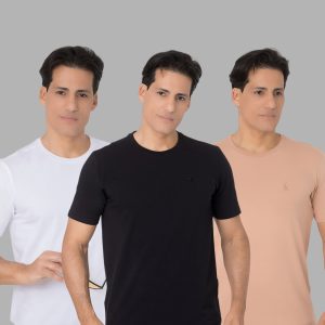 Kit 3 camisa cotton premium