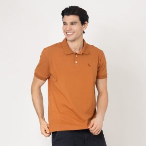 Camisa Gola Polo Cotton Premium - Caramelo